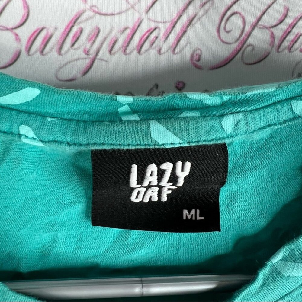 Lazy Oaf Cropped Tshirt Digital Clock Look Patter… - image 5